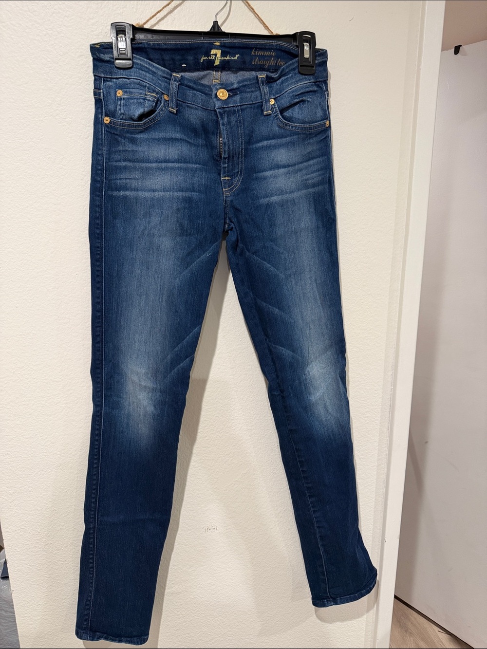 Seven for all mankind Women's Medium Blue Skinny Jeans
